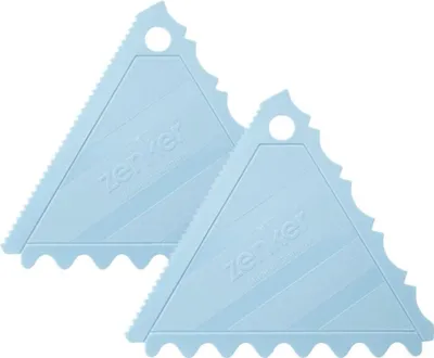 Image de Ensemble de 2 Lisseurs gâteau à trois côtés pour cake design Zenker Sweet Sensation