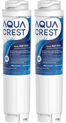 Image de Filtre à eau de remplacement pour réfrigérateurs Bosch Ultra, lot de 2 | Compatible avec les modèles 644845, Siemens, Clarity, 9000077104