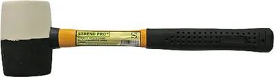 Productafbeelding van PROREGAL rubberen hamer, 0,68 kg, met metalen steel en rubberen handgreep