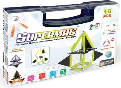 Obrázok produktu pre Supermag Projects Magnetická stavebnica Technicolor, 50 prvkov