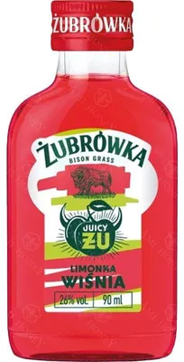 Obrázek produktu pro Likér Żubrówka s příchutí višně a limetky, objem 90 ml