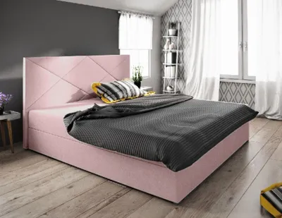 Obrázek produktu pro Manželská postel s úložným prostorem STIG 4 - 200x200, růžová