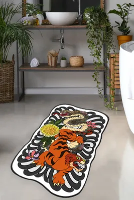 Image de Mijolnir, Wild Animals, tapis de bain, multicolore, 100 % POLYESTER, 70 x 120 cm