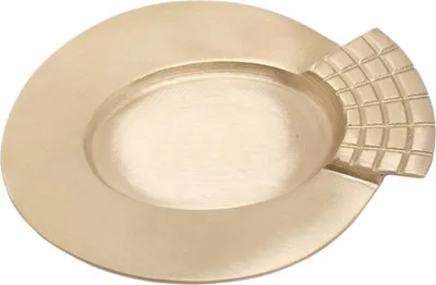 Produktbild von Kerzenteller Fisch Oval 7x5cm Innen Messing Gold Moderne Dekoration Tischdeko