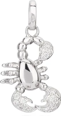 Produktbild von Kettenanhänger Sternzeichen Skorpion 925 Silber Zirkonia Weiß Horoskop Zodiak
