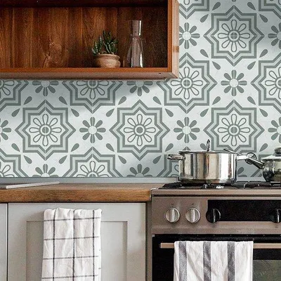 Imagen del producto de Azulejos autoadhesivos para suelos - Antideslizantes - 15 x 15 cm - 12 unidades