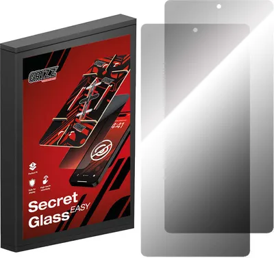 Produktbild von Hybrides Sichtschutzglas für Galaxy S25 Ultra, Grizz SecretGlass Easy mit Applikator, 2 Stück, Matt