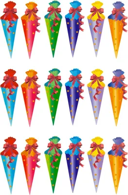 Produktbild von Oblique Unique Zuckertüte Konfetti 18 Stk Schuleinführung Einschulung Streu Deko - bunt