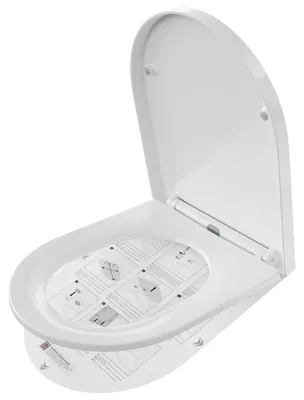 Produktbild von Toilettensitz Softclose 42,5 x 36 cm - Duroplast - Antibakteriell - Universell