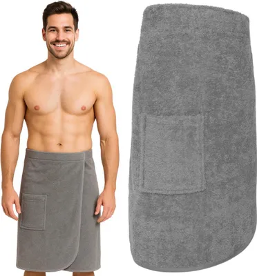 Zdjęcie produktu dla Kilt SPA L/XL Szary 100% Bawełna
