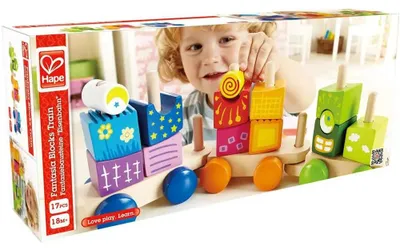Productafbeelding van Hape Early Explorer, fantasieblokken "Trein", E0417