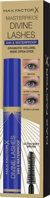 Imagen del producto de Máscara de pestañas Max Factor Divine Lashes, 24 horas y resistente al agua, color negro