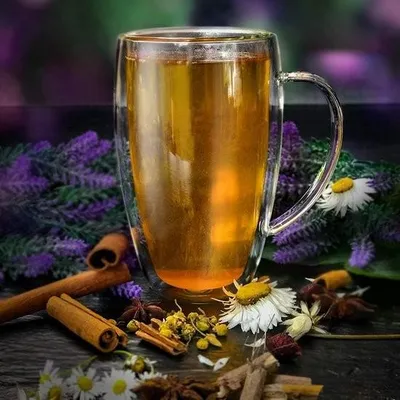 Immagine prodotto di Bicchiere da tè, bicchiere da caffè, termovetro a doppia parete, con manico, grande, in vetro borosilicato, 6 x 400 ml