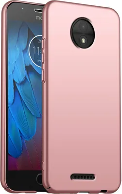 Produktbild von Handy Hard Case für Motorola Moto C Plus Hülle Slim Cover Matt Schutzhülle, Rose