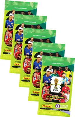 Produktbild von Fifa World Cup 2026 Adrenalyn XL - WM Trading Cards Sammelkarten - 5 Booster