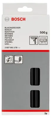 Produktbild von Schmelzkleber, 11 x 200 mm, 500 g, schwarz