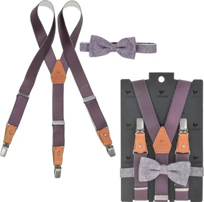 Produktbild von Sir Redman Hosenträger Kinder Y-Form 25mm im Set mit Fliege Kinderhosenträger