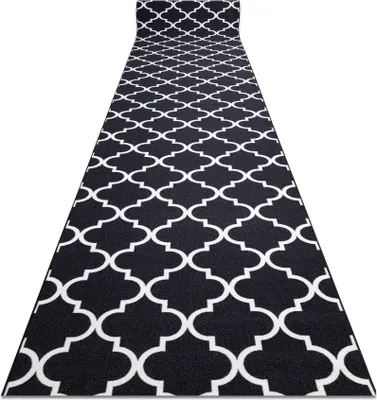 Zdjęcie produktu dla CHODNIK PODGUMOWANY 57 cm KONICZYNA MAROKAŃSKA TRELLIS 30350 czarny 57x150 cm