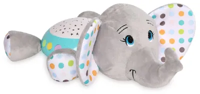 Image de Lorelli Veilleuse Peluche Projecteur de lumière étoilée Berceuse Bruits naturels gris clair