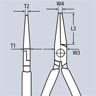 Obrázok produktu pre Knipex 30 13 160, Kombinačky, 5 mm, 4,65 cm, Chrómovo-vanádová oceľ, Červená, 160 mm