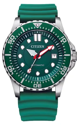 Zdjęcie produktu dla Zegarek na rękę Citizen z mechanizmem automatycznym NJ0129-10X, zielony