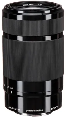 Immagine prodotto di Sony SEL55210 – Obiettivo zoom 55–210mm F4.5–6.3 OSS (APS-C, teleobiettivo con stabilizzazione dell'immagine)