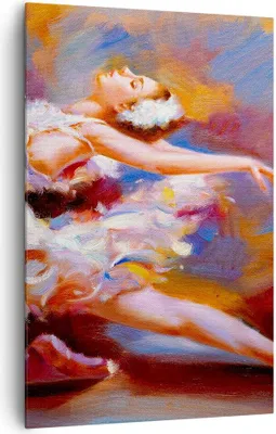 Produktbild von Bild auf Leinwand - Leinwandbild - Einteilig - Balletttänzer tanzen - 80x120cm - Wand Bild - Wanddeko - Wandbilder - Leinwanddruck - Wanddekoration - Leinwand bilder - Wandbild - PA80x120-3463