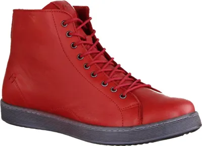 Produktbild von Andrea Conti 3449001443 Damenschuhe, Boots, hoher Sneaker, Leder, Chilli/Grau - Damenschuhe Top Trends, Rot, leder