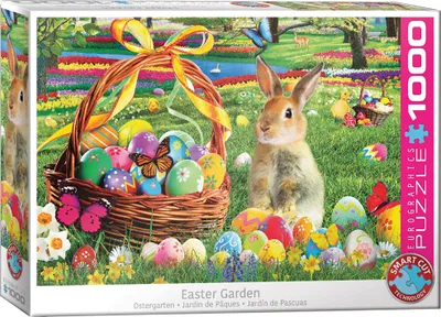 Image de Lapin de Pâques - Puzzle de 1000 pièces - Format 68x48 cm