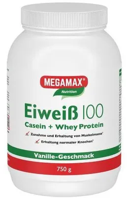 Obrázek produktu pro MEGAMAX Nutrition Protein 100 v prášku s vanilkovou příchutí, 750 g prášku