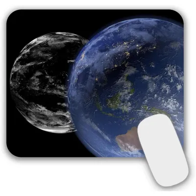 Produktbild von Mousepad Klein mit Motiv 24 x 20 x 0,3 cm Schwarz rutschfest