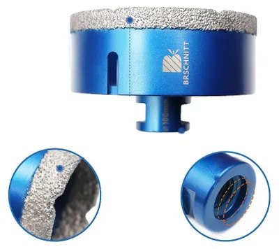 Imagen del producto de Brocas de núcleo, material de diamante, amplia compatibilidad, 100 mm, 1 unidad