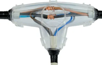 Produktbild von ViD® Gießharz-Verbindungsmuffe T-Form 183x107x45mm | Kabel-Ø 6-16mm; für abgezweigte Verbindungen