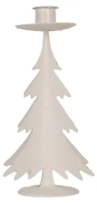 Obrázek produktu pro Svíčka Clayre & Eef na vánoční stromeček, Ø 9 x 20 cm, šedý kov