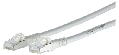 Produktbild von BTR NETCOM Cat6A, 0.5m, 0,5 m, Cat6a, RJ-45, RJ-45, Weiß, Ea