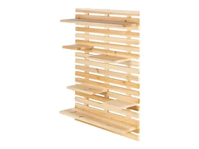 Produktbild von Variables Holz Wandregal mit Regalböden 6-Fächer LIVARNO HOME