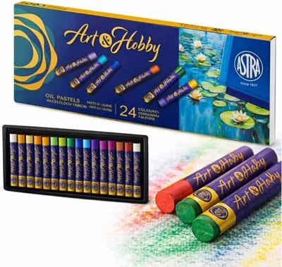Image de Pastels à l'huile 24 couleurs Art&Hobby Astra