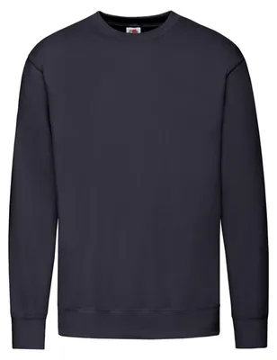 Produktbild von Fruit of the Loom - Sweatshirt für Herren/Damen Uni angesetzte Ärmel LT1718 (S) (Marineblau)