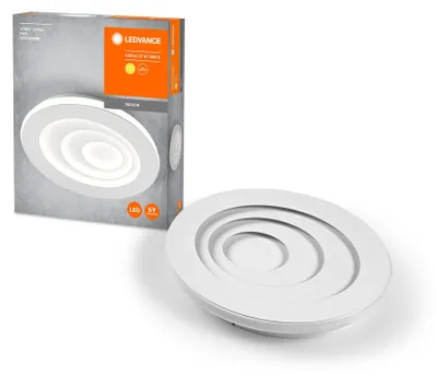 Produktbild von Ledvance ORBIS SPIRAL OVAL LED Deckenleuchte, weiß, 27W, 2400lm, 360mm Durchmess