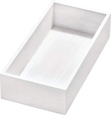 Image de Lot de rangements en bois blanc pour couverts et ustensiles de cuisine