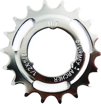 Produktbild von SunRace Steckkranz 18 Zähne, 1/2 x 1/8, gekröpft