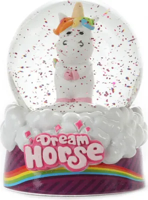 Produktbild von Toi-Toys - Schneekugel - Einhorn Dekoration Weihnachten Schnee stehend