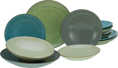 Obrázok produktu pre CreaTable, 20963, Kolekcia Nature Bunt, Sada riadu 12-tlg, Steinzeug