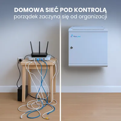 Produktbild von Extralink-szafa wisz 19" 6U 450mm szara d. blaszane
