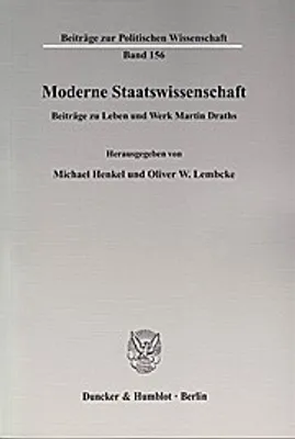 Produktbild von Moderne Staatswissenschaft
