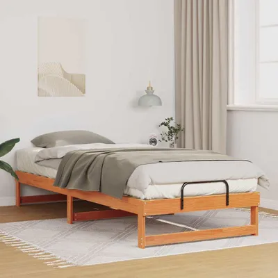Produktbild von Möbel Bettrahmen Braun 80 x 220 cm Massives Kiefernholz - Klassische Betten &60745