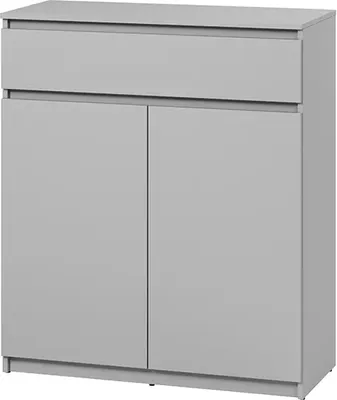Produktbild von Furniture24 Kommode Simply Sm2S1 Schuschrank 92 X 107 X 40 Cm Schukommode Grau