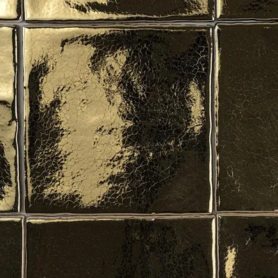 Produktbild von Fliese Creta-13 Gold Gelb Glänzend | 13x13 cm | 0.56 m²/s