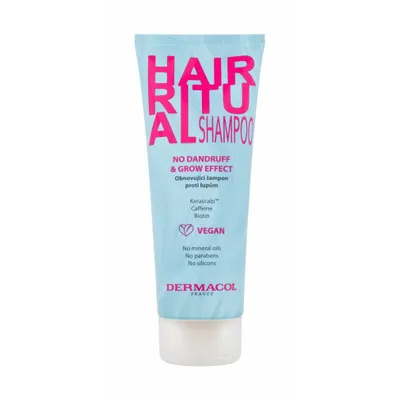 Zdjęcie produktu dla Dermacol Hair Ritual No Dandruff & Grow Effect Shampoo wzmacniający szampon przeciwłupieżowy 250 ml