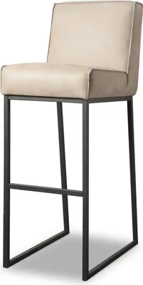 Produktbild von Barhocker Lara Medium Barsessel Barstuhl Leder Beige